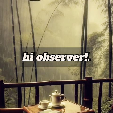 The Observer Behind the Noise