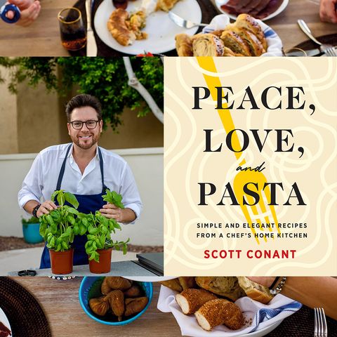 FOOD NETWORK chef SCOTT CONANT of CHOPPED, CHOPPED SWEETS and author of new book PEACE, LOVE AND PASTA
