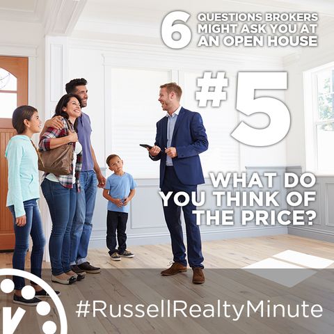 Open House questions - What do you think of the price?