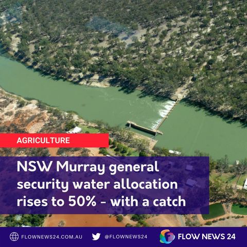 Increased NSW Murray water allocation - but with a catch