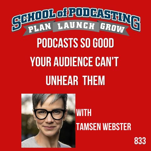 Podcasts So Good Your Audience Can't  Unhear  Them w/Tamsen Webster