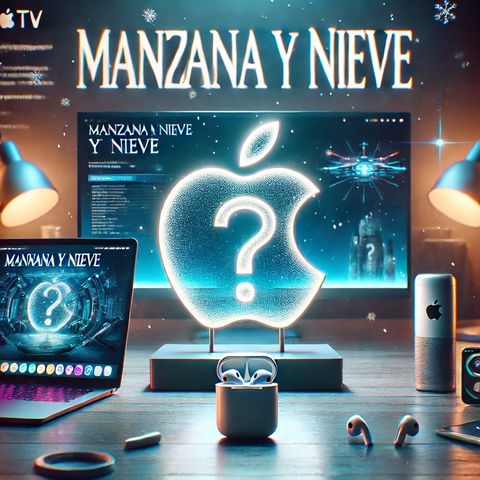 Manzana y nieve