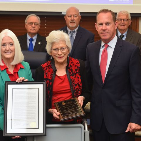 Blinn College trustees honor retired board member Teddy Boehm