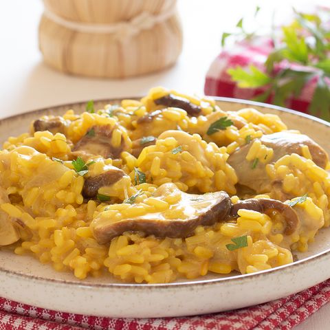 Risotto con porcini e zafferano