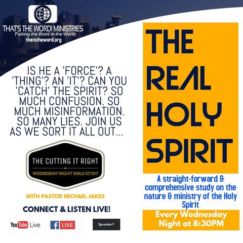 BibleStudy - The Real Holy Spirit:To The World And The Church