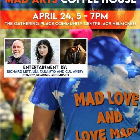 Mad Pride Art Café 2025 with Richard Lett, CR Avery, and Lea Taranto