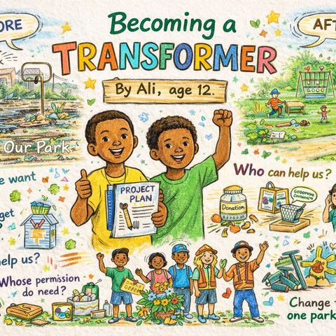 Becoming a transformer. By Ali, age 12