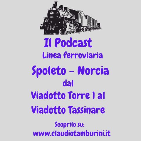 Linea ferroviaria Spoleto Norcia dal Viadotto Torre uno al Viadotto Tassinare