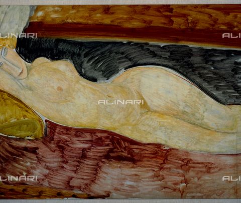 Nudo sdraiato- Amedeo Modigliani - Roma, Galleria Nazionale d'Arte Moderna