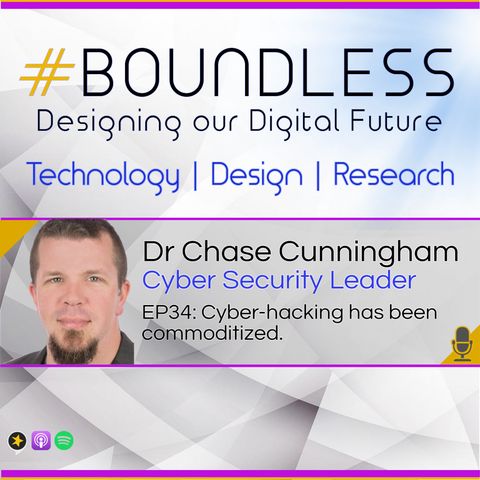 EP34: Dr Chase Cunningham, Cyber security leader: Cyber-hacking has been commoditized