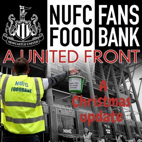 The NUFC Fans Foodbank at Christmas - Toon players helping to feed those in need