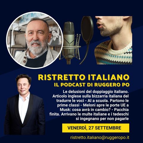 Ristretto Italiano - 27 settembre 2024