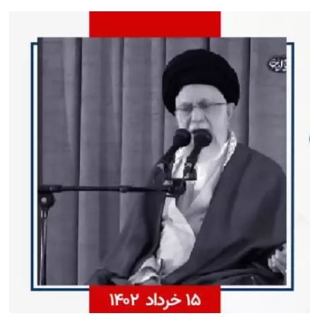 روضه‌خوانی خامنه‌ای بر سر قبر خمینی ملعون