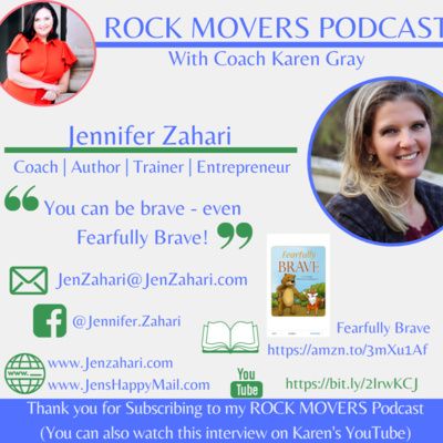 Episode 15 - Author & Coach Jen Zahari - straight talk about bullies, body image, depression, cancer and walking our journeys TOGETHER!
