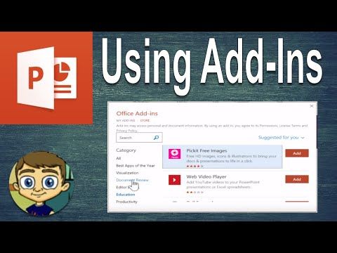 Using PowerPoint Add-Ins