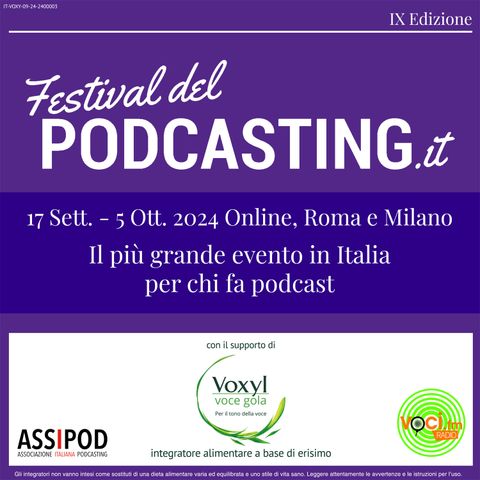 Voxyl Voce Gola al "Festival del Podcasting 2024"