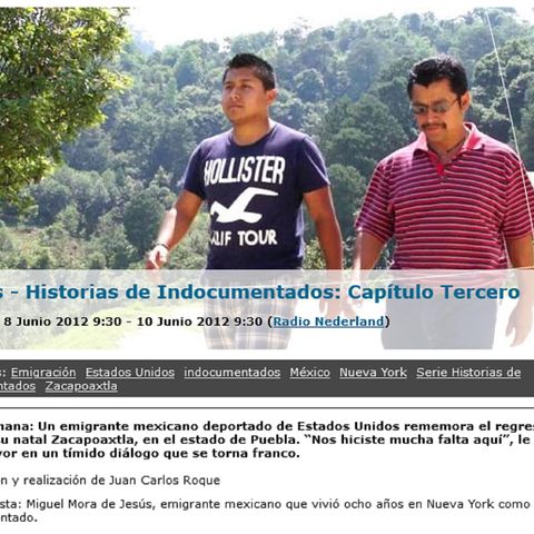 Serie Historias de Indocumentados: Sueños rotos (junio 2012)
