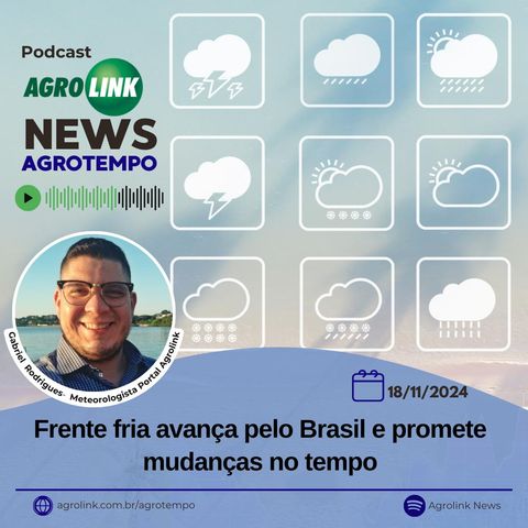 Frente fria avança pelo Brasil e promete mudanças no tempo