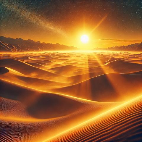 "My planet, Arrakis, is so beautiful when the sun is low. Rolling over the sands, you can see spice in the air."