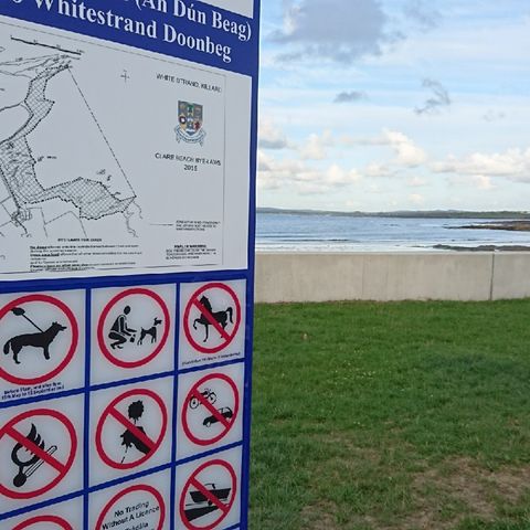 On Whitestrand Beach In County Clare