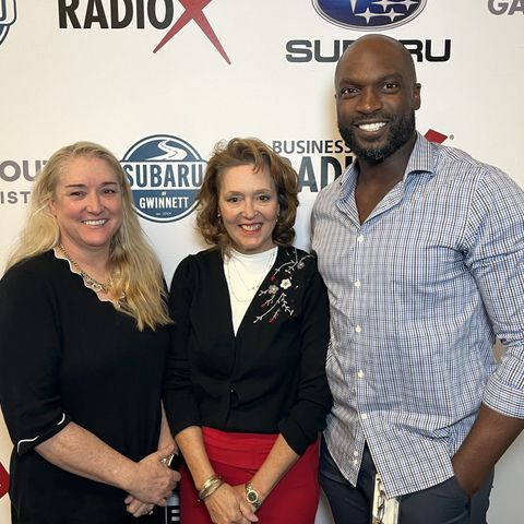 Angie Ulibarri & Jackie Cobb with the Georgia Festival of Trees and Dr. Timilehin Wusu with Northside Hospital Orthopedic Institute