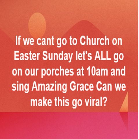 Do Something Completely Different Easter Sunday 10:00am!