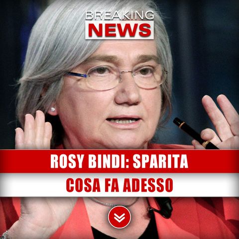 Rosy Bindi, Sparita: Cosa Fa Adesso!