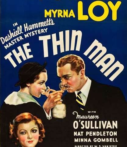 The Thin Man (1934) William Powell, Myrna Loy, Maureen O'Sullivan, Cesar Romero & Dashiell Hammett