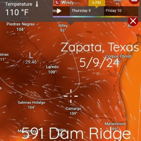 591 Decimeter Heat-Dome With 108- 113°F/45°C Heads To Texas May 2024