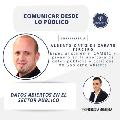 Episodio 6 (09-12-2022). Datos abiertos en el sector público, con Alberto Ortiz de Zarate Tercero.