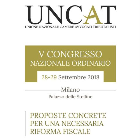 UNCAT - V Convegno Nazionale Ordinario - Le mozioni Congressuali di UNCAT al Convegno Nazionale UNCAT