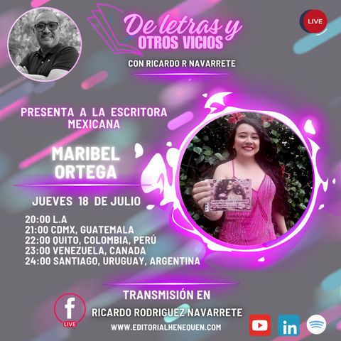 ESCRITORA MARIBEL ORTEGA  Ep.22