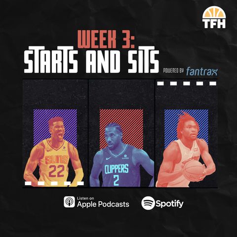 NBA Week 3: Studs & Duds + Start, Sit, and Stream