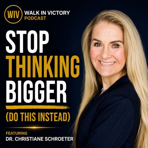 Stop Thinking Bigger (Do This Instead) | Dr. Christiane Schroeter