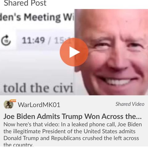 Biden Admits To Losing The 2020 Presidential Election