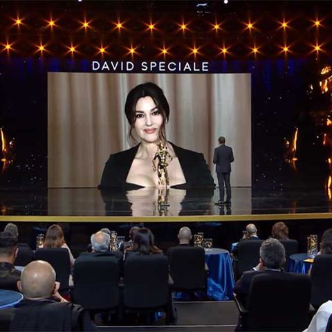 David di Donatello 2021 Premi Speciali Monica Bellucci Sandra Milo