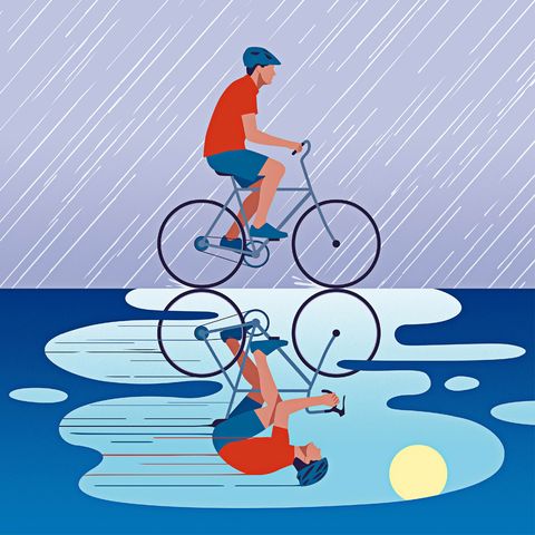 Un getto d'acqua coi baffi