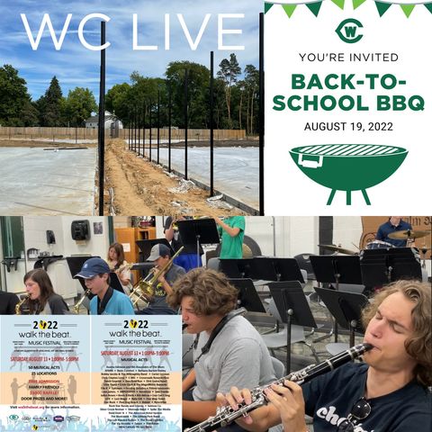 Season 2: Back-to-School BBQ, Construction Update, Football Kickoff, Jazz Band at Walk the Beat (Aug. 12, 2022)