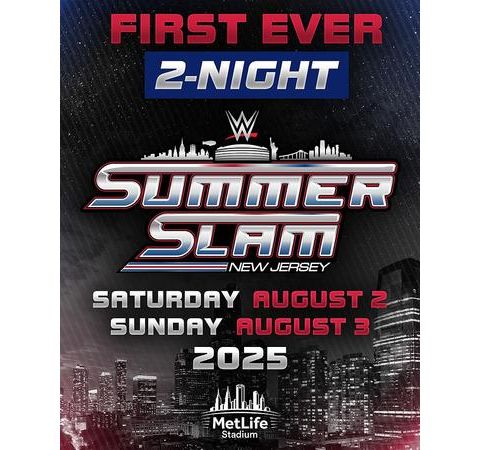 WWE SummerSlam Will Be A Two-Night Event In New Jersey