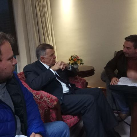 El titular del SiTraVi, José Ramos se reunió con el Vicegobernador por la paralización de la Obra Pública