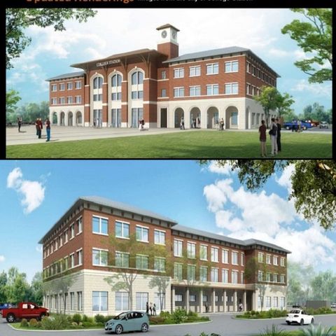 College Station city council decides to change the design of the new city hall