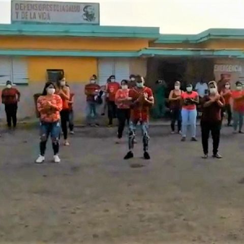 Baila Jerusalema, Equipo medico Y paramédico Matancero, Antes De Salir Hacia Cuarentena