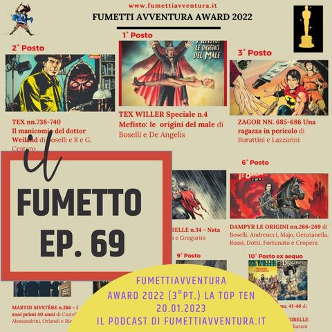 Ep.69 FumettiAvventura Award 2022 (3°pt.): la Top Ten