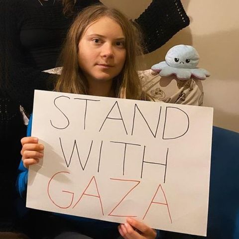 Greta Thumberg si schiera con gli islamici di Hamas