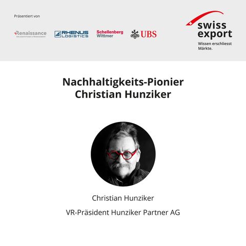 Nachhaltigkeits-Pionier Christian Hunziker