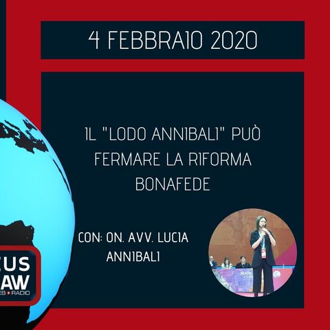 BREAKING NEWS – IL “LODO ANNIBALI” PUÒ FERMARE LA RIFORMA BONAFEDE – ON. AVV. LUCIA ANNIBALI
