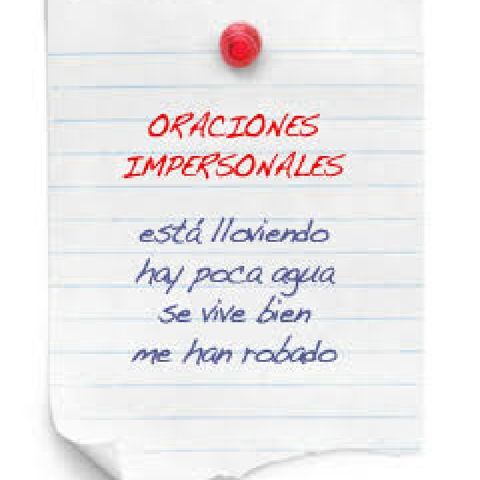 Oraciones Impersonales