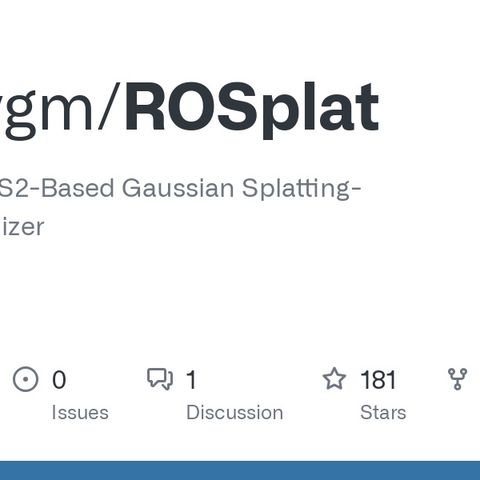 GitHub - shadygm/ROSplat: The Online ROS2-Based Gaussian Splatting ...