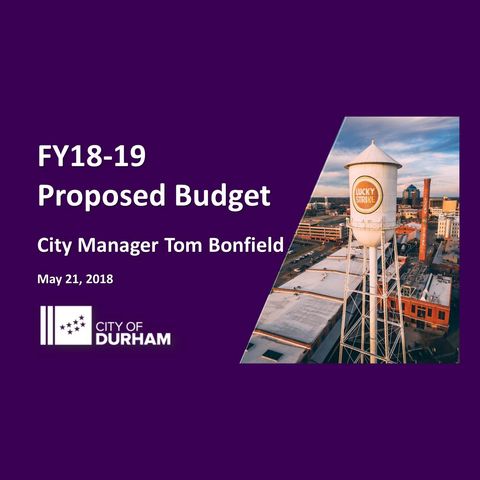 FY 2018 - 2019 Budget Presentation