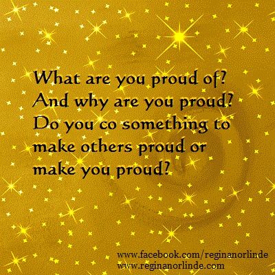 are you proud....